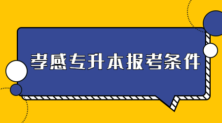 2023年湖北孝感专升本报考条件