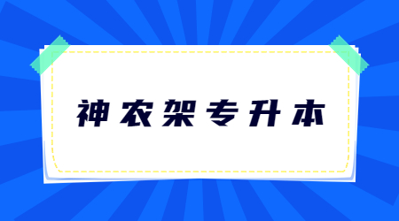 2023年神农架专升本考试科目有哪些？