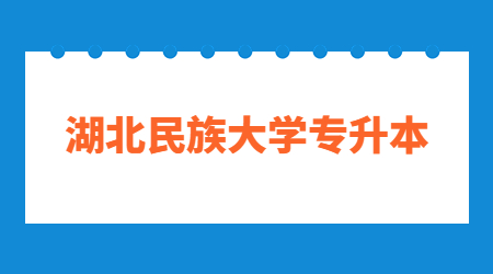 2023年湖北民族大学专升本资格审查材料