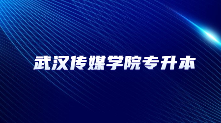 2023年武汉传媒学院专升本资格审查材料